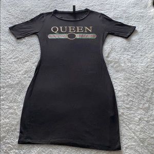 Fashion Nova Queen Black Mini Dress
